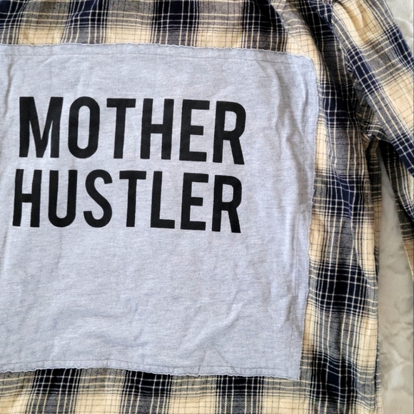 Upcylced One-of-a-kind Flannel - Picture 3 of 7